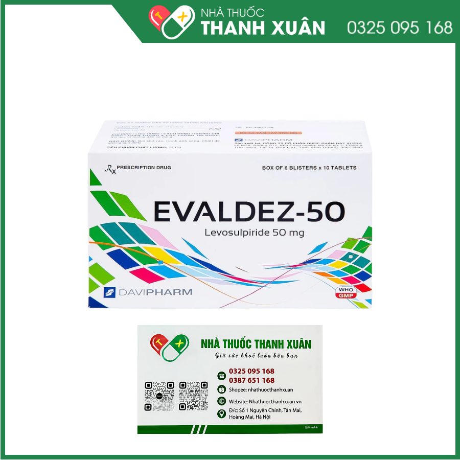 Thuốc Evaldez giảm chứng khó tiêu, điều trị trầm cảm