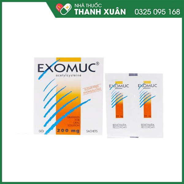 Exomuc điều trị rối loạn chất tiết phế quản