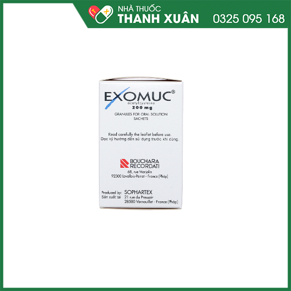 Exomuc điều trị rối loạn chất tiết phế quản