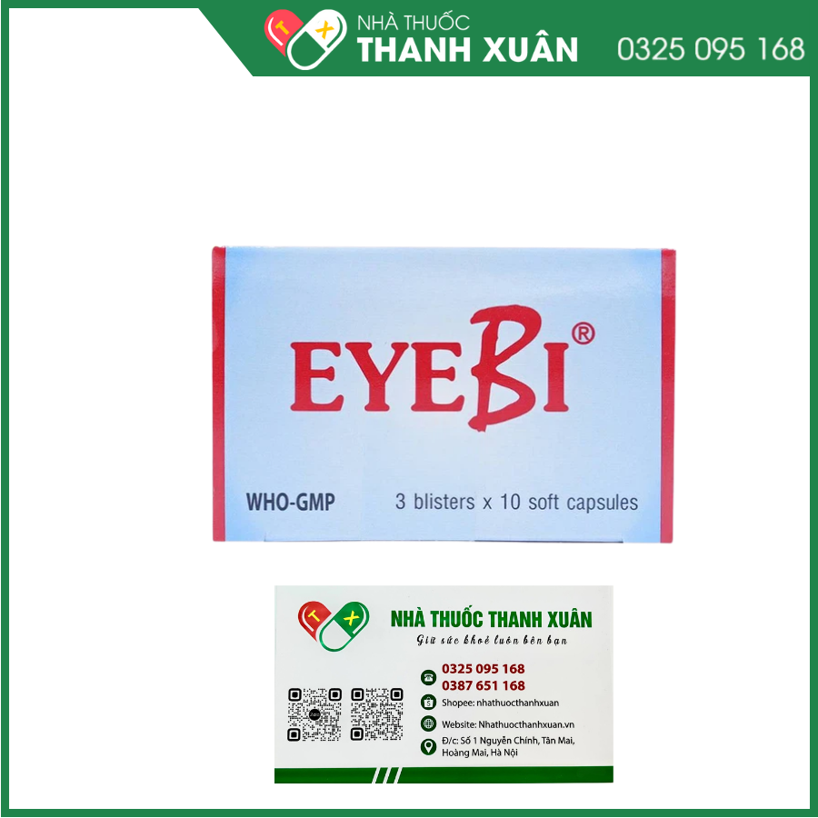 EyeBi cải thiện thị lực, đục thuỷ tinh thể, quáng gà