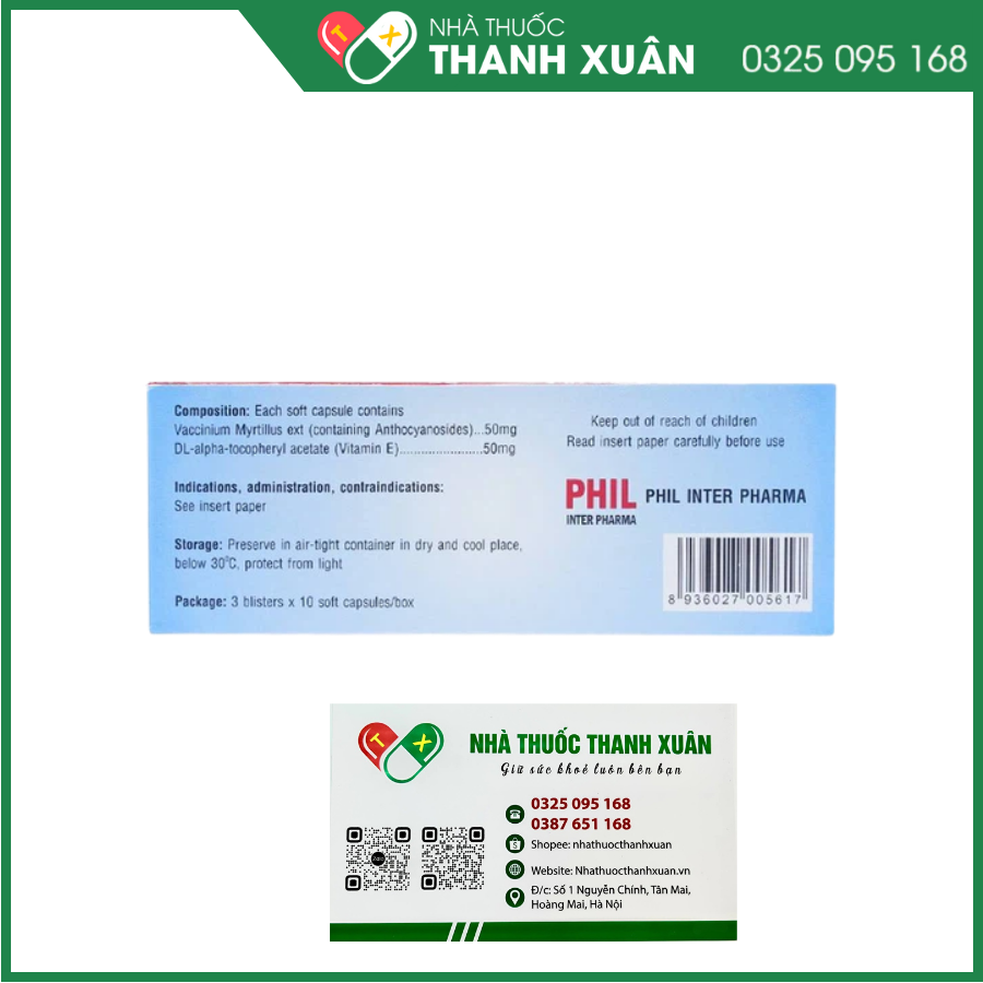 EyeBi cải thiện thị lực, đục thuỷ tinh thể, quáng gà