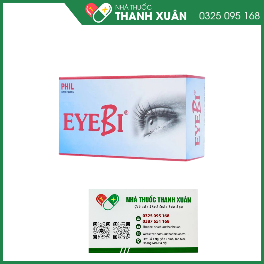 EyeBi cải thiện thị lực, đục thuỷ tinh thể, quáng gà