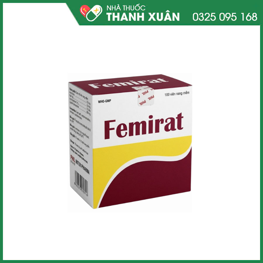Femirat thuốc điều trị và dự phòng tình trạng thiếu sắt và thiếu acid folic