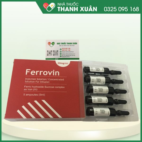 Ferrovin - Điều trị thiếu máu do thiếu sắt