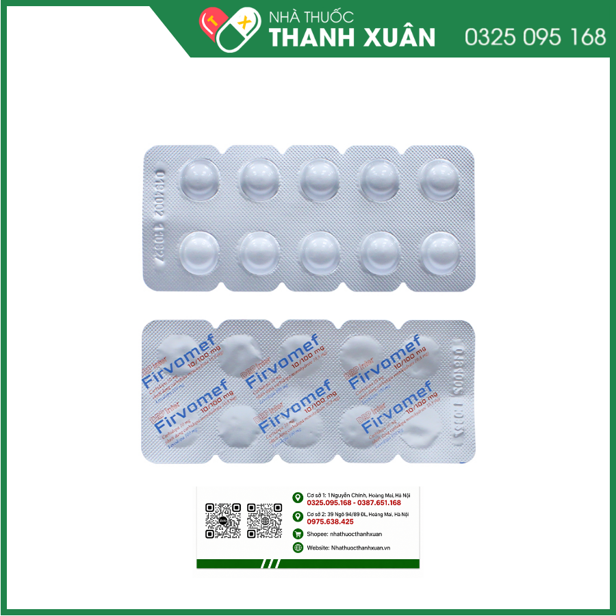 Firvomef 10/100mg điều trị hội chứng và bệnh Parkinson