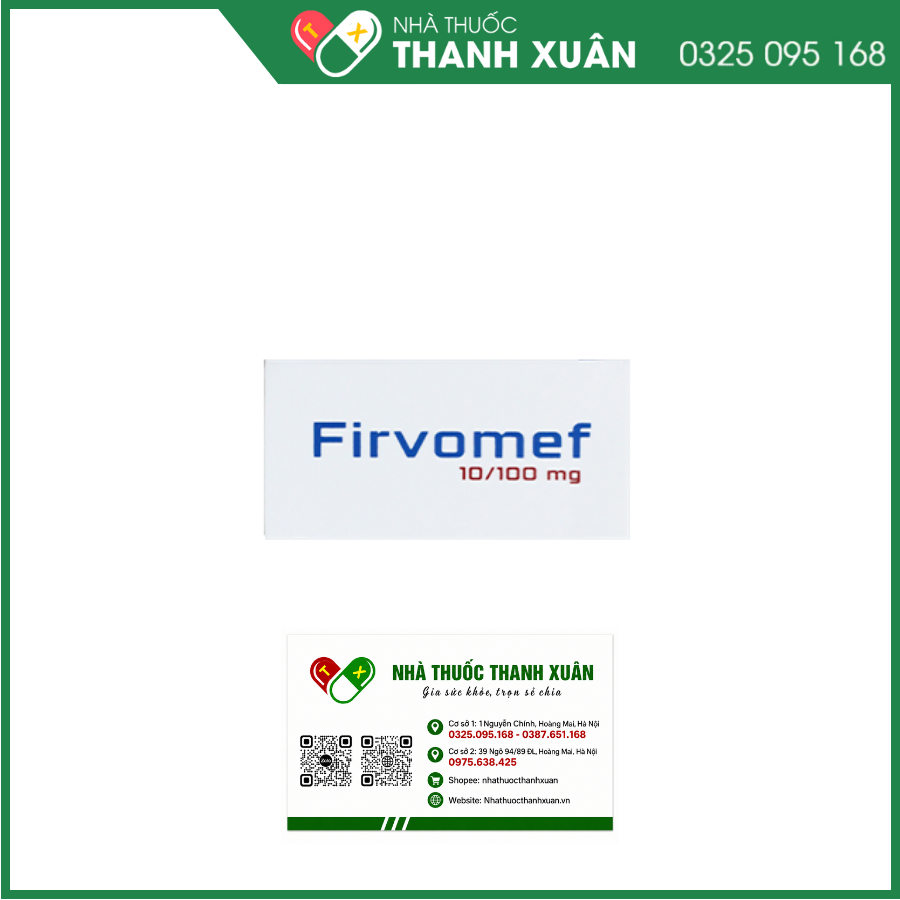 Firvomef 10/100mg điều trị hội chứng và bệnh Parkinson