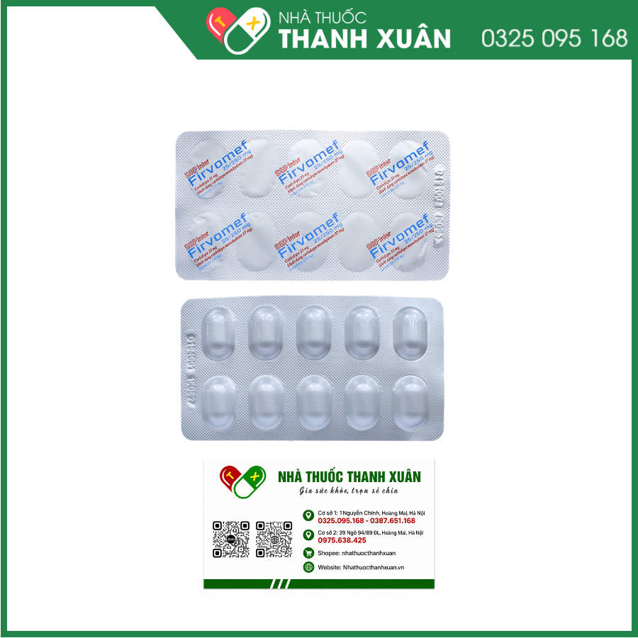 Firvomef 25/250mg điều trị hội chứng và bệnh Parkinson