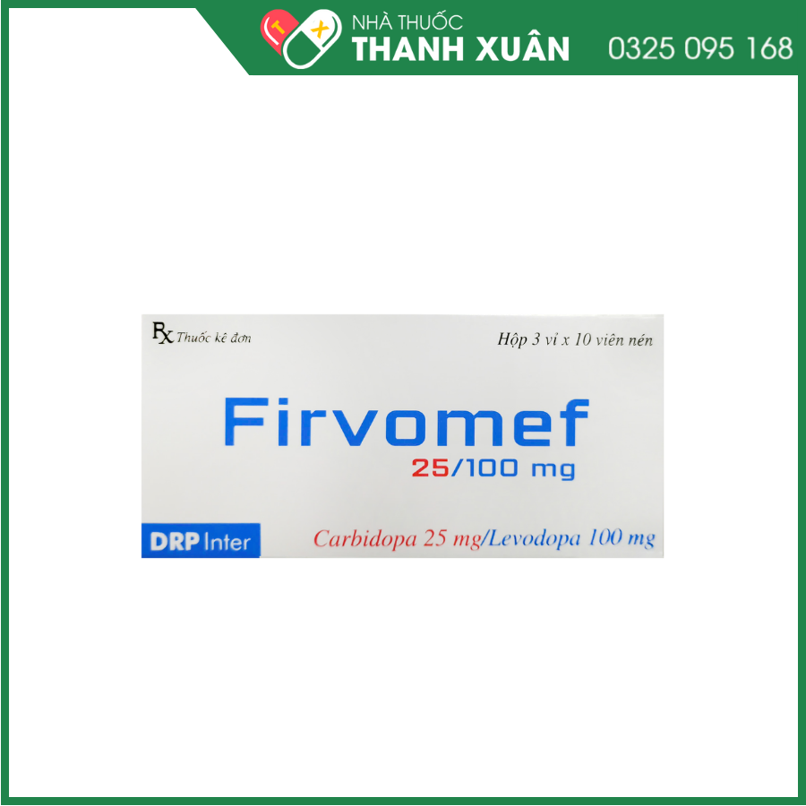 Firvomef 25/100mg điều trị hội chứng và bệnh Parkinson