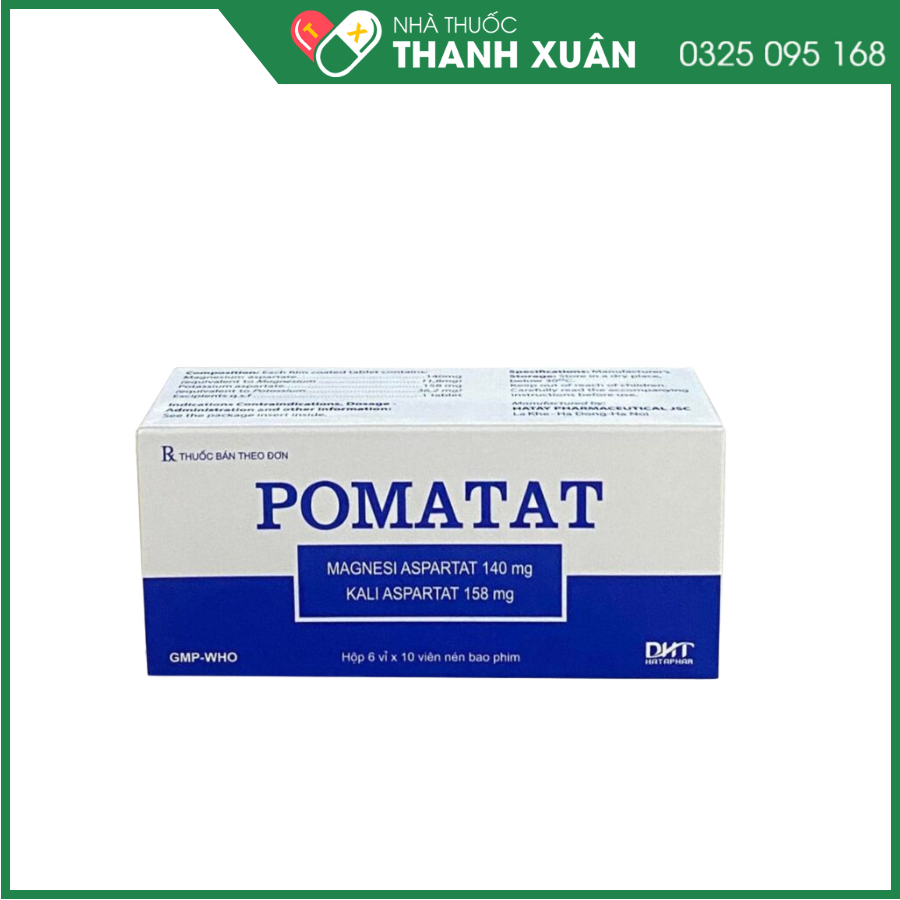 Thuốc Fomatat điều trị đau thắt ngực, nhồi máu cơ tim và phòng ngừa mất điện giải