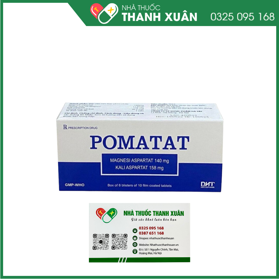Thuốc Fomatat điều trị đau thắt ngực, nhồi máu cơ tim và phòng ngừa mất điện giải