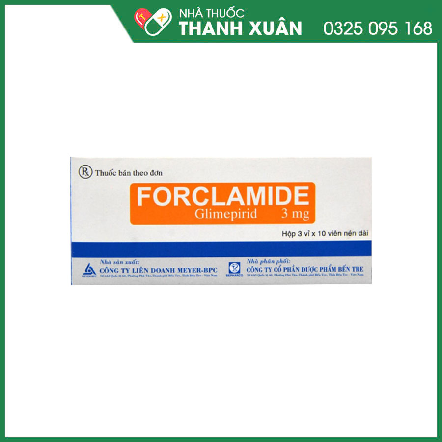 Forclamide thuốc điều trị đái tháo đường type II