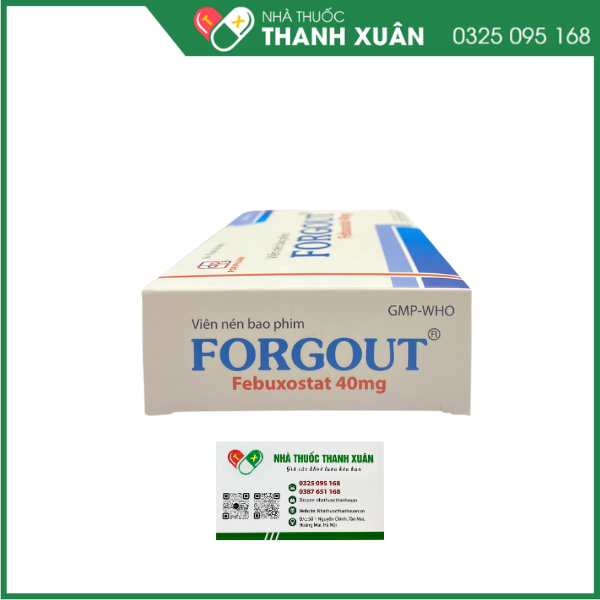 Thuốc Forgout điều trị tăng acid uric mạn tính, viêm khớp do gout