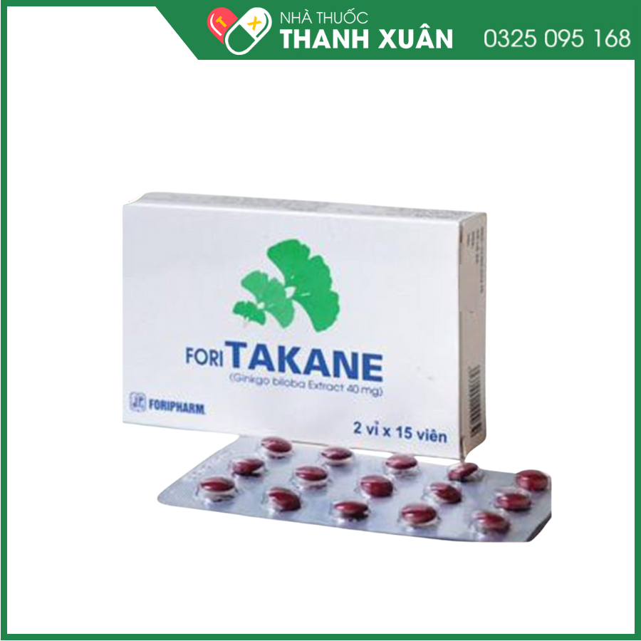Foritakane điều trị rối loạn mạch máu não