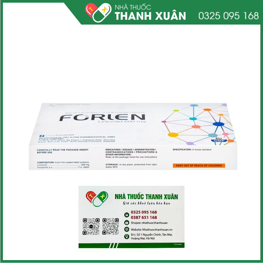Thuốc Forlen Davipharm điều trị nhiễm trùng