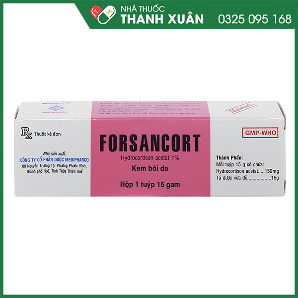 Forsancort dùng trị bệnh ngoài da