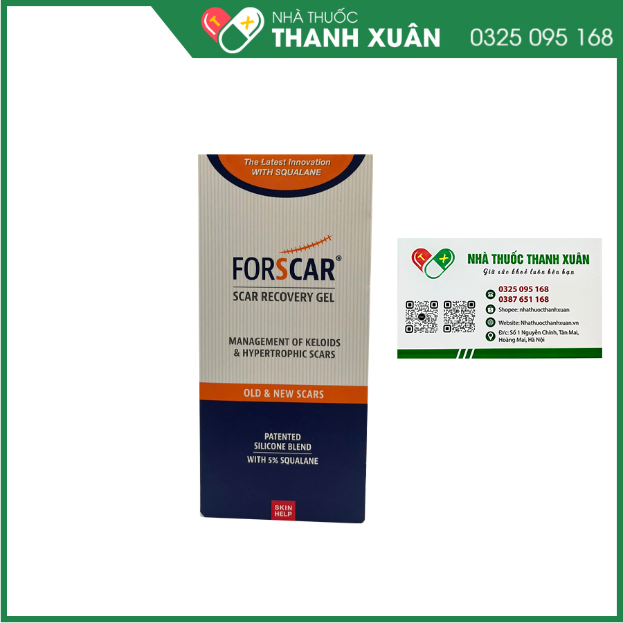 Forscar giúp hỗ trợ làm mờ sẹo và làm đều màu da