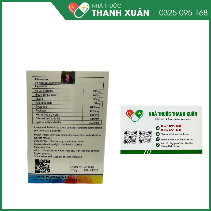 Fucan tăng cường chức năng gan