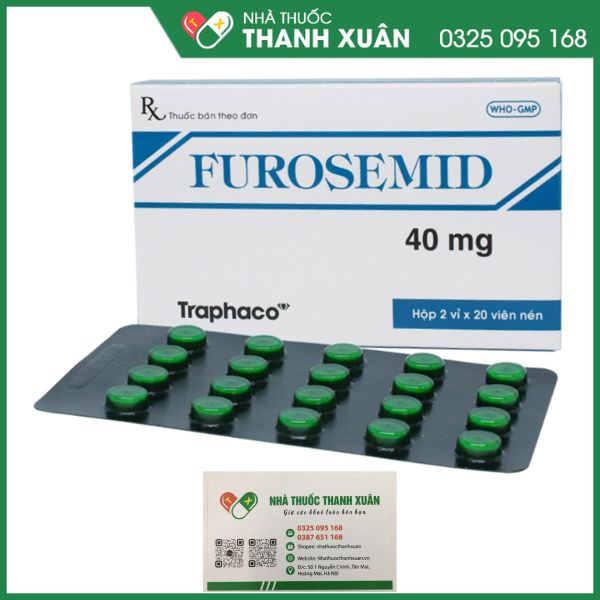 Furosemid thuốc điều trị phù và tăng huyết áp