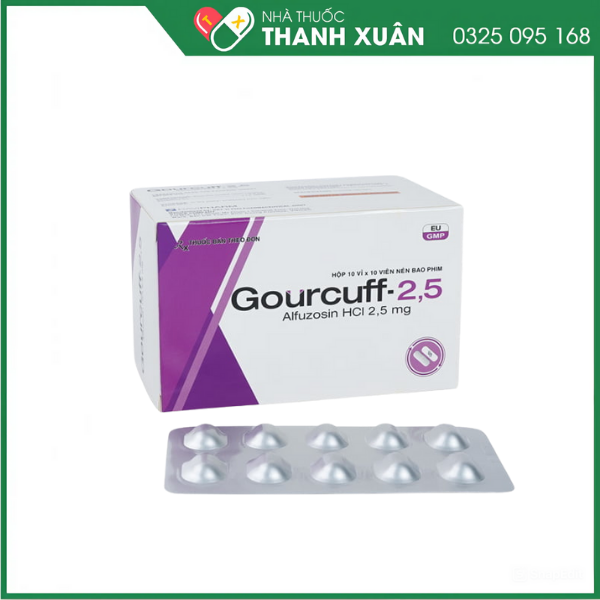 GOURCUFF-2.5 điều trị các triệu chứng chức năng do phì đại u tuyến tiền liệt lành tính