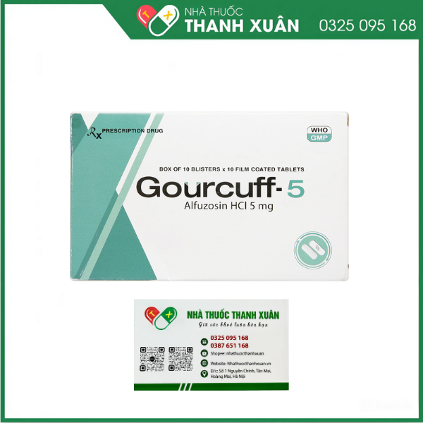 GOURCUFF-5 điều trị các triệu chứng chức năng do phì đại u tuyến tiền liệt lành tính