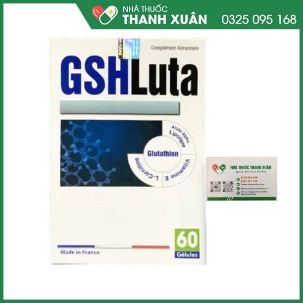 GSHLuta - Chống oxy hóa, bảo vệ gan, làm đẹp da