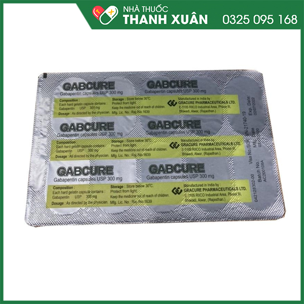 Gabcure thuốc điều trị bệnh động kinh, đau dây thần kinh