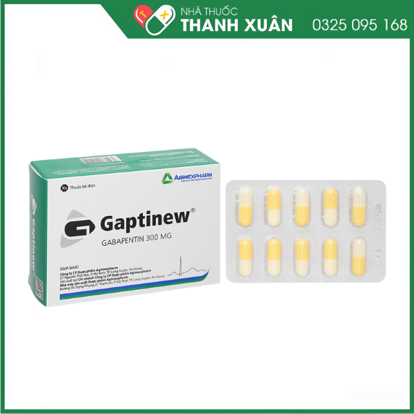 Gaptinew 300mg điều trị đau thần kinh ngoại biên, động kinh cục bộ
