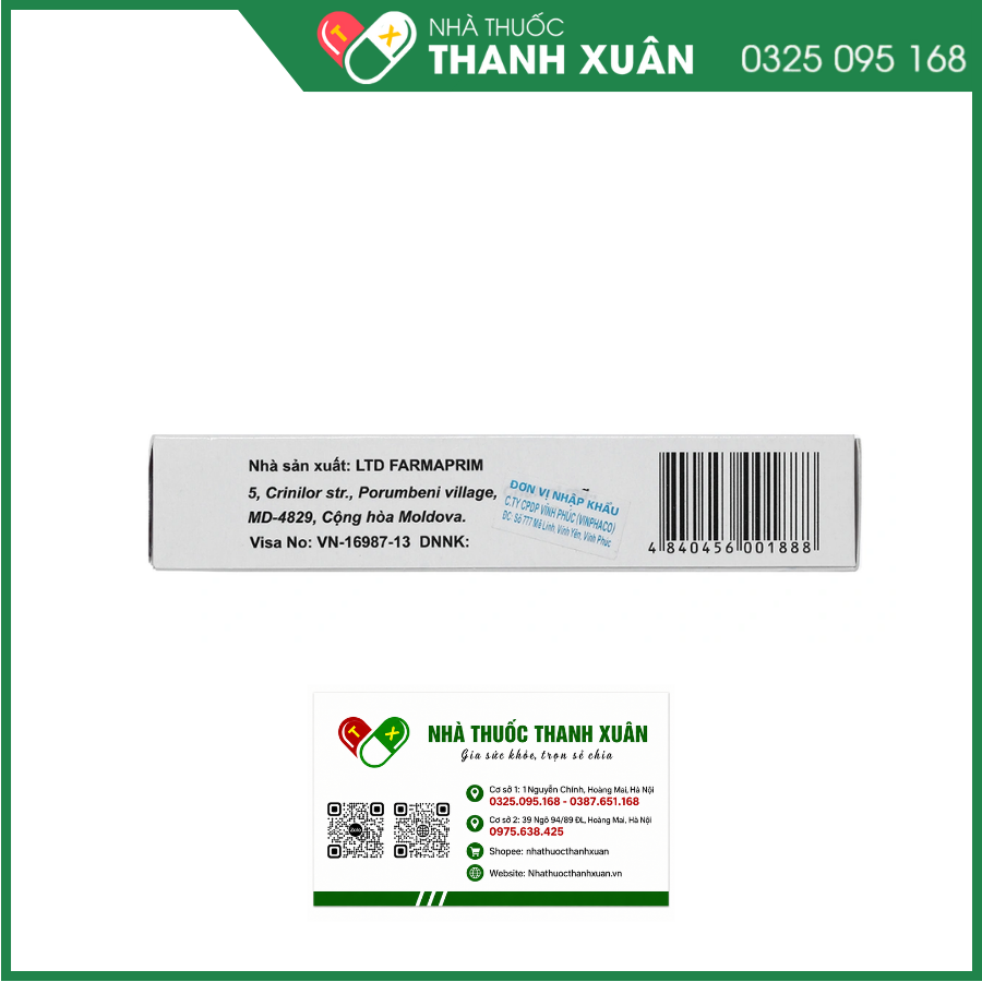 Viên đặt âm đạo Genbay 100mg trị nhiễm khuẩn, nấm âm đạo