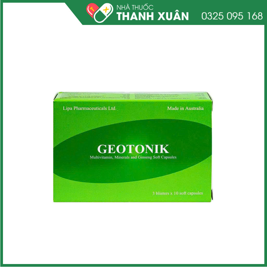 Geotonik thuốc bổ sung vitamin và khoáng chất cho cơ thể