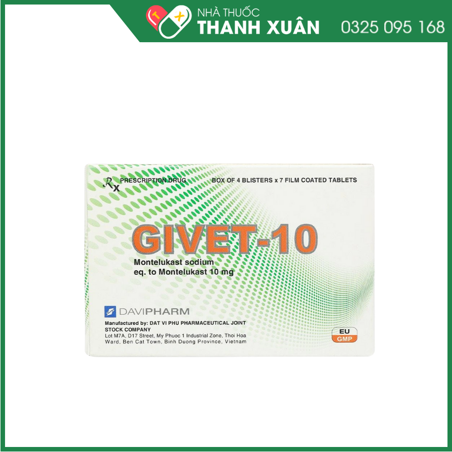 Givet-10 phòng và điều trị viêm phế quản mạn tính