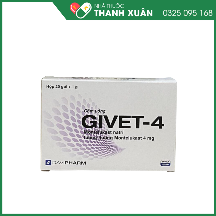 Givet-4 phòng và điều trị viêm phế quản mạn tính