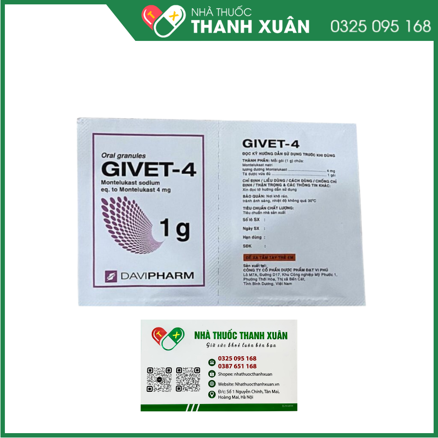 Givet-4 phòng và điều trị viêm phế quản mạn tính