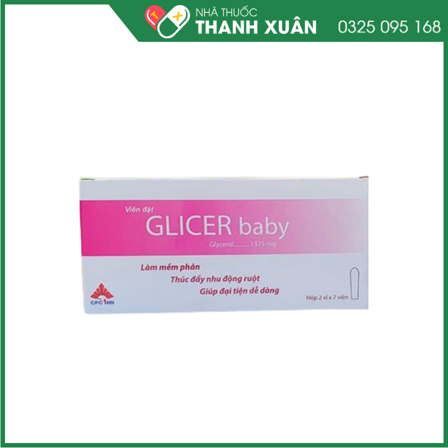 Viên đặt nhuận tràng Glicer baby