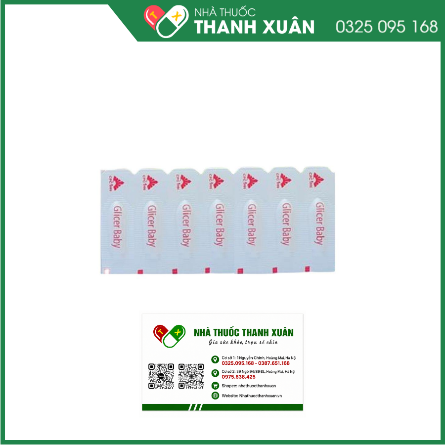 Viên đặt nhuận tràng Glicer baby