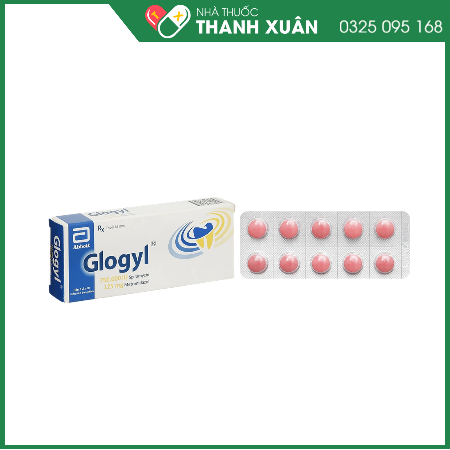Glogyl trị nhiễm khuẩn răng miệng cấp tính, mạn tính hoặc tái phát