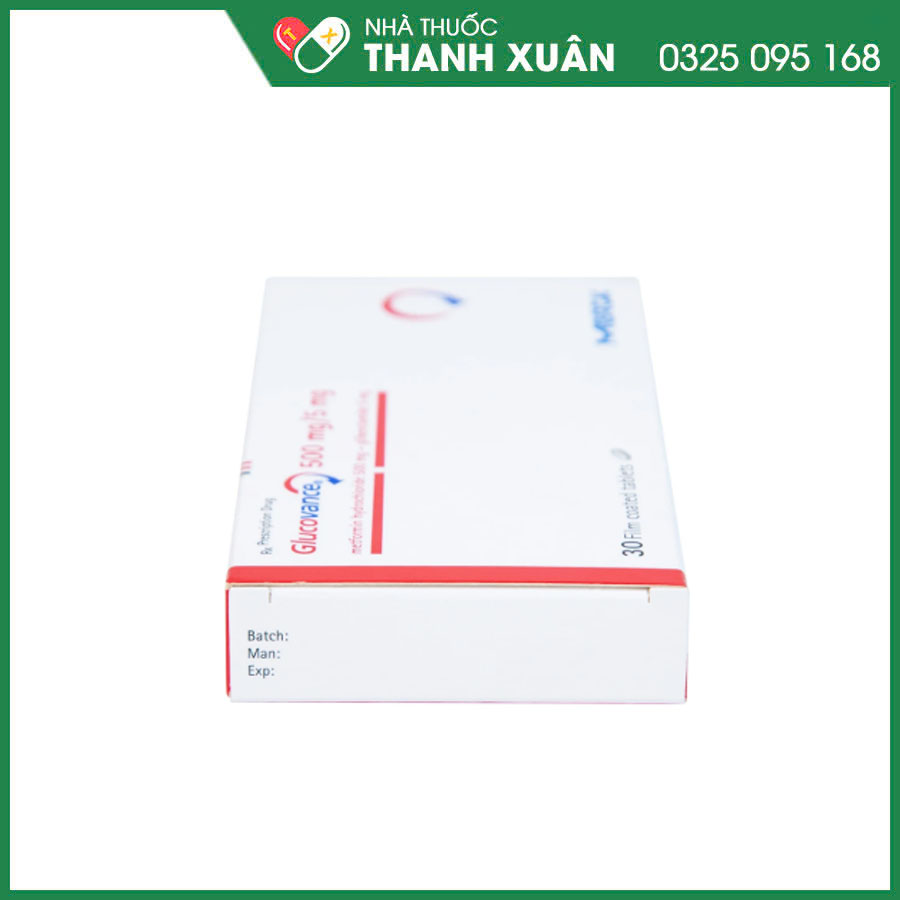 Glucovance 500mg/5mg thuốc điều trị đái tháo đường typ II
