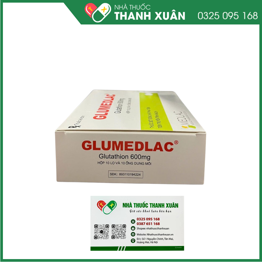 Glumedlac giảm bạch cầu do xạ trị, viêm niêm mạc miệng do trị хạ, dự phòng bệnh thần kinh do điều trị hóa chất với cisplatin và dẫn xuất platinum