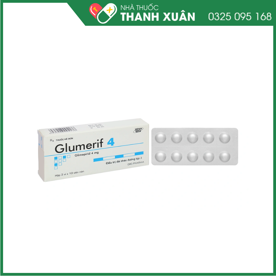 Glumerif 4 điều trị đái tháo đường tuýp 2