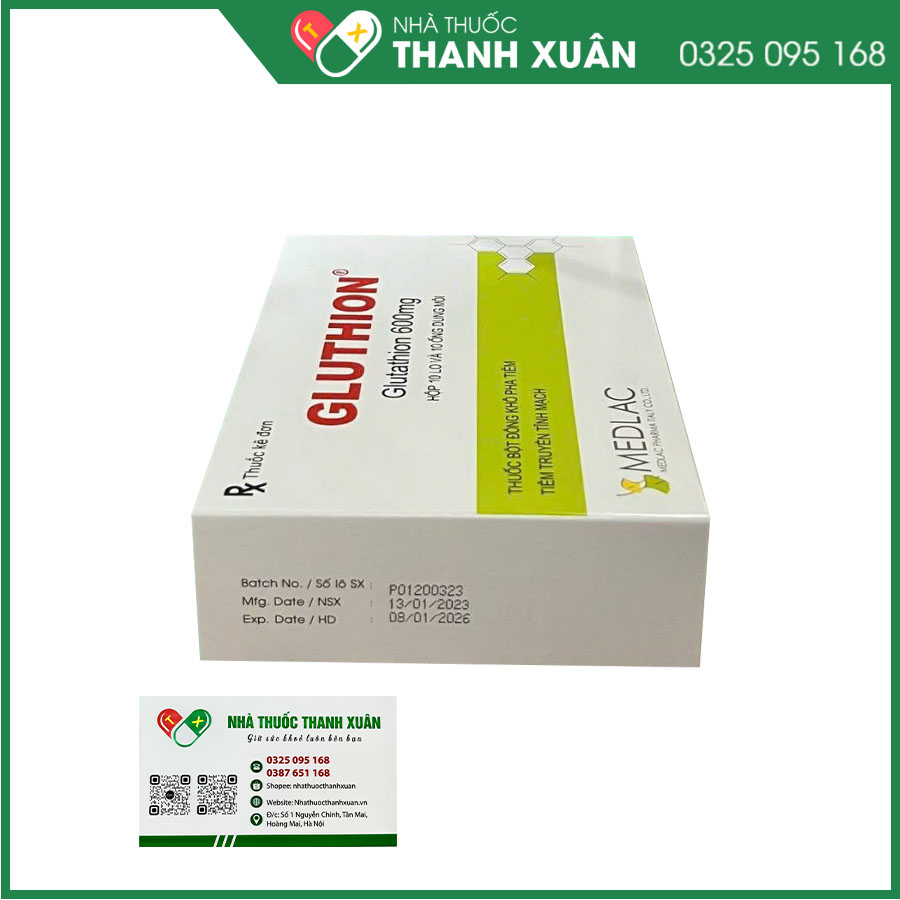 Thuốc Gluthion hỗ trợ điều trị, ngộ độc thuỷ ngân, các bệnh lý rối loạn vận mạch, xơ gan, viêm gan do virus, viêm tuỵ cấp, đái tháo đường không phụ thuộc Insulin