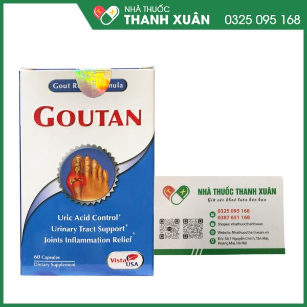 Goutan hỗ trợ giảm đau do Gout