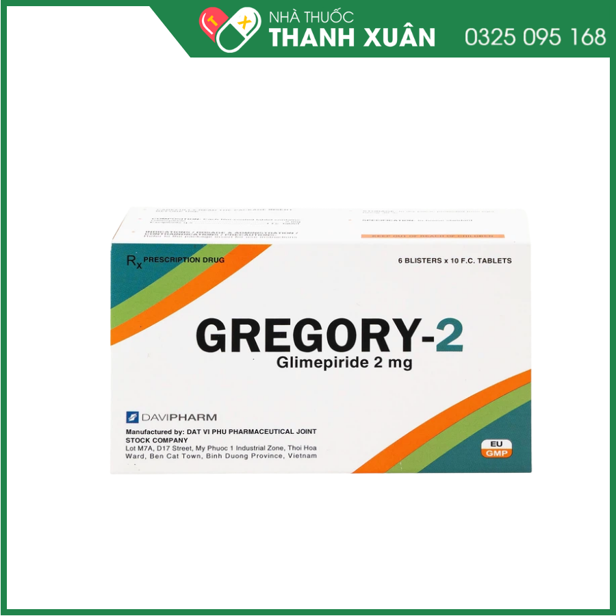 Gregory-2 trị tiểu đường tuýp 2