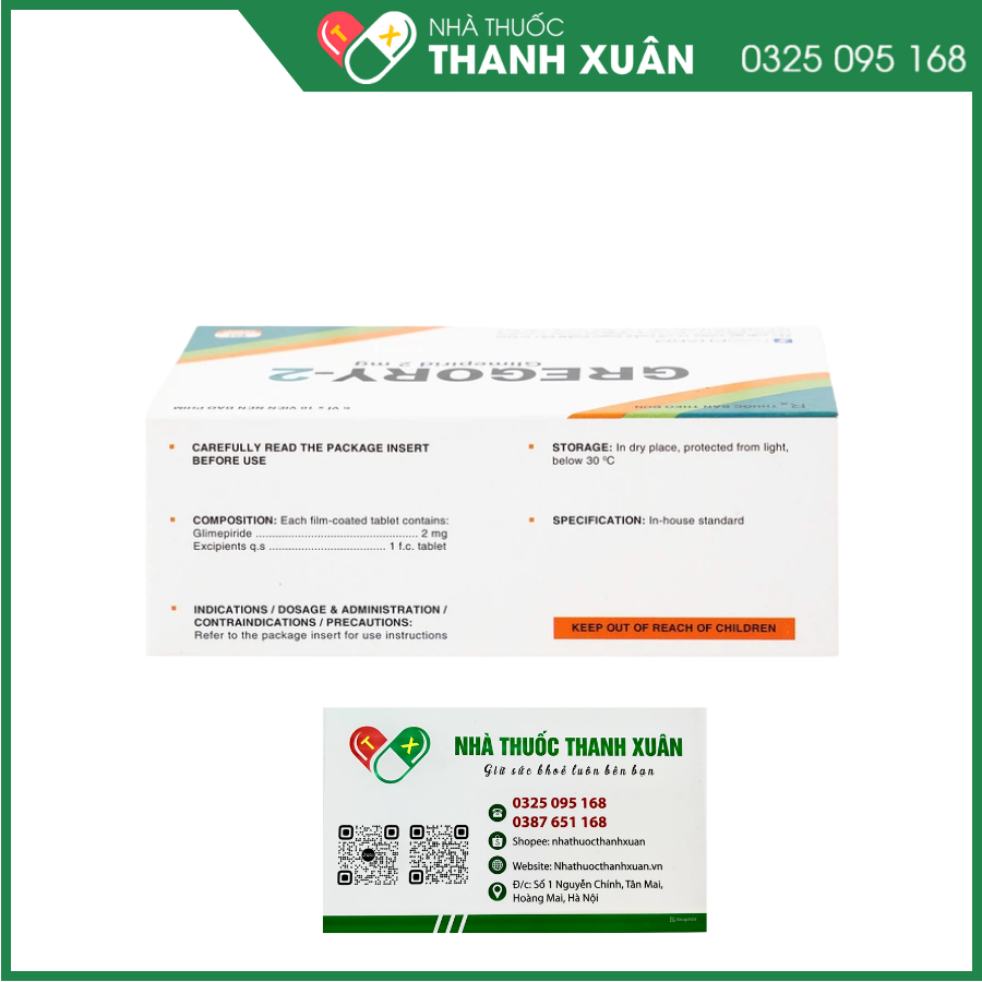 Gregory-2 trị tiểu đường tuýp 2
