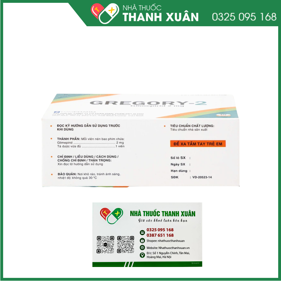 Gregory-2 trị tiểu đường tuýp 2