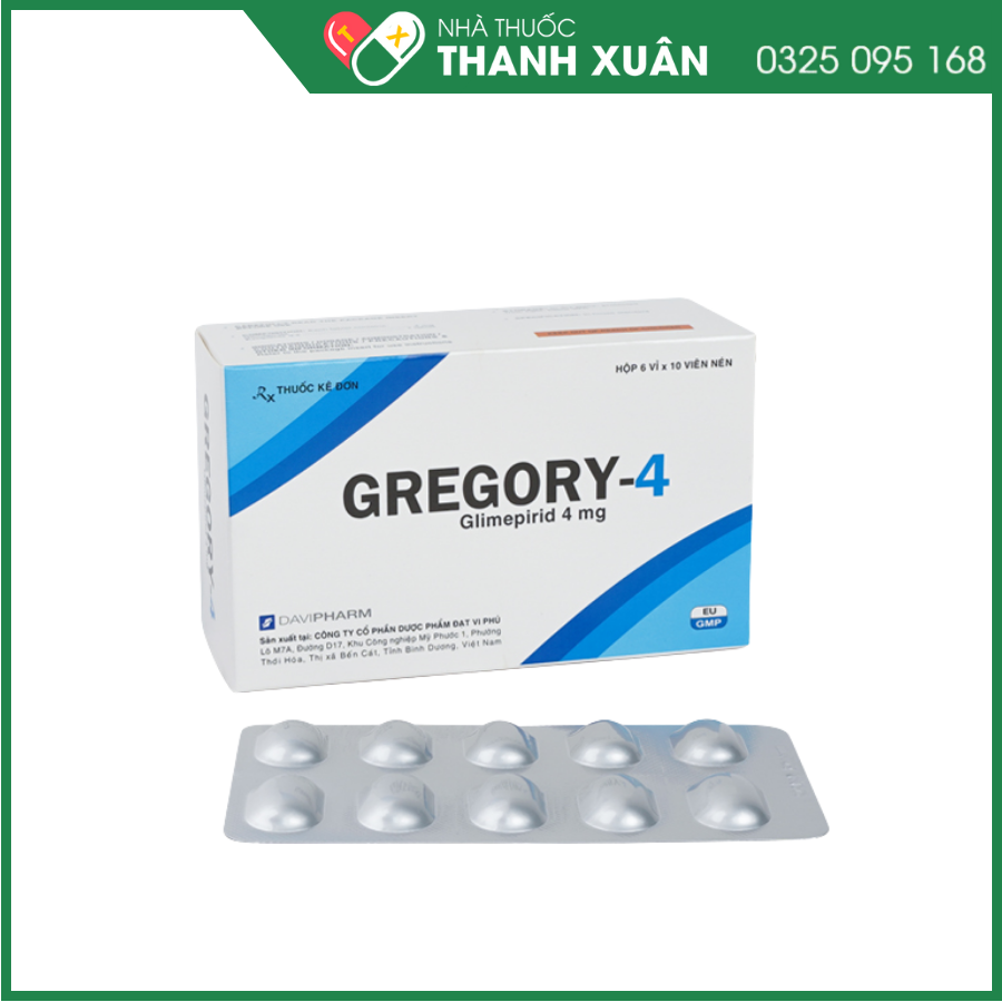 Gregory-4 trị tiểu đường tuýp 2