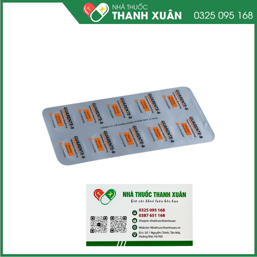 Guarente-8 điều trị tăng huyết áp, suy tim