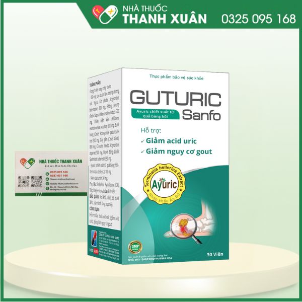 Gusturic - Hỗ trợ giảm acid uric, hỗ trợ giảm nguy cơ gout