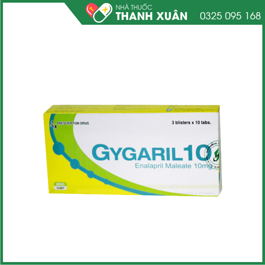 Gygaril-10 điều trị tăng huyết áp, suy tim