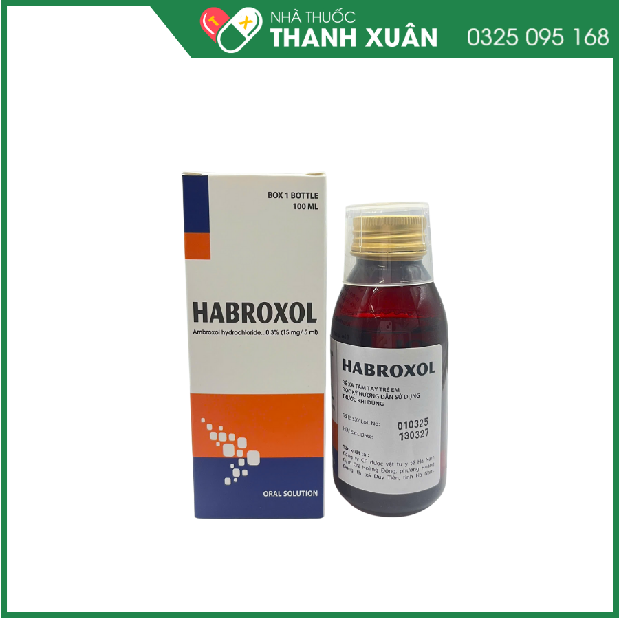 Habroxol long đờm, tiêu nhầy