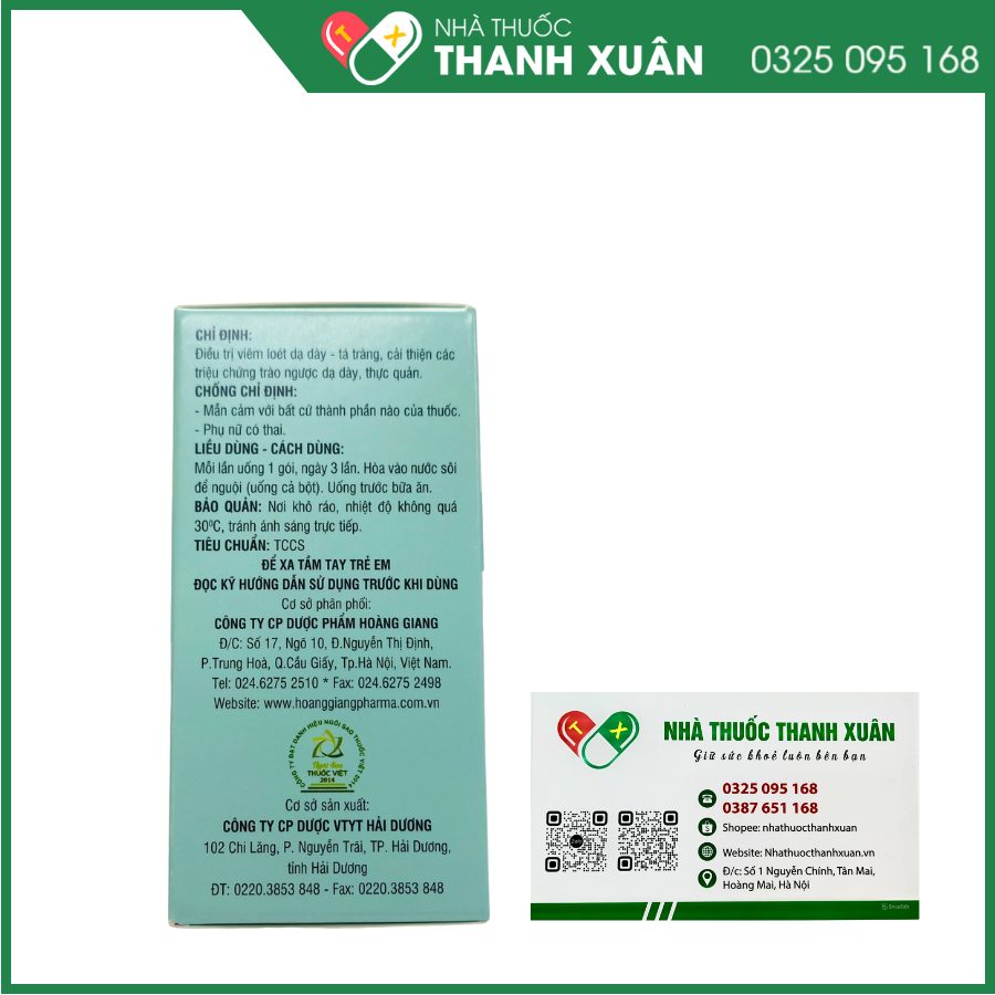 Hadugast điều trị viêm loét dạ dày-tá tràng