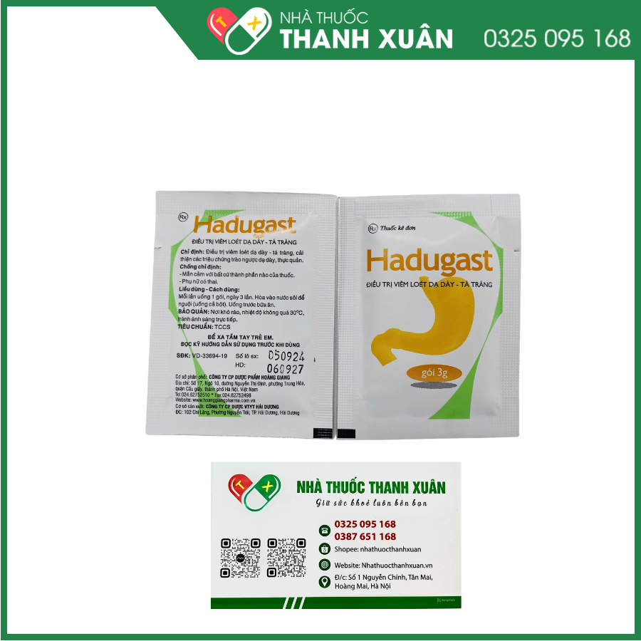 Hadugast điều trị viêm loét dạ dày-tá tràng